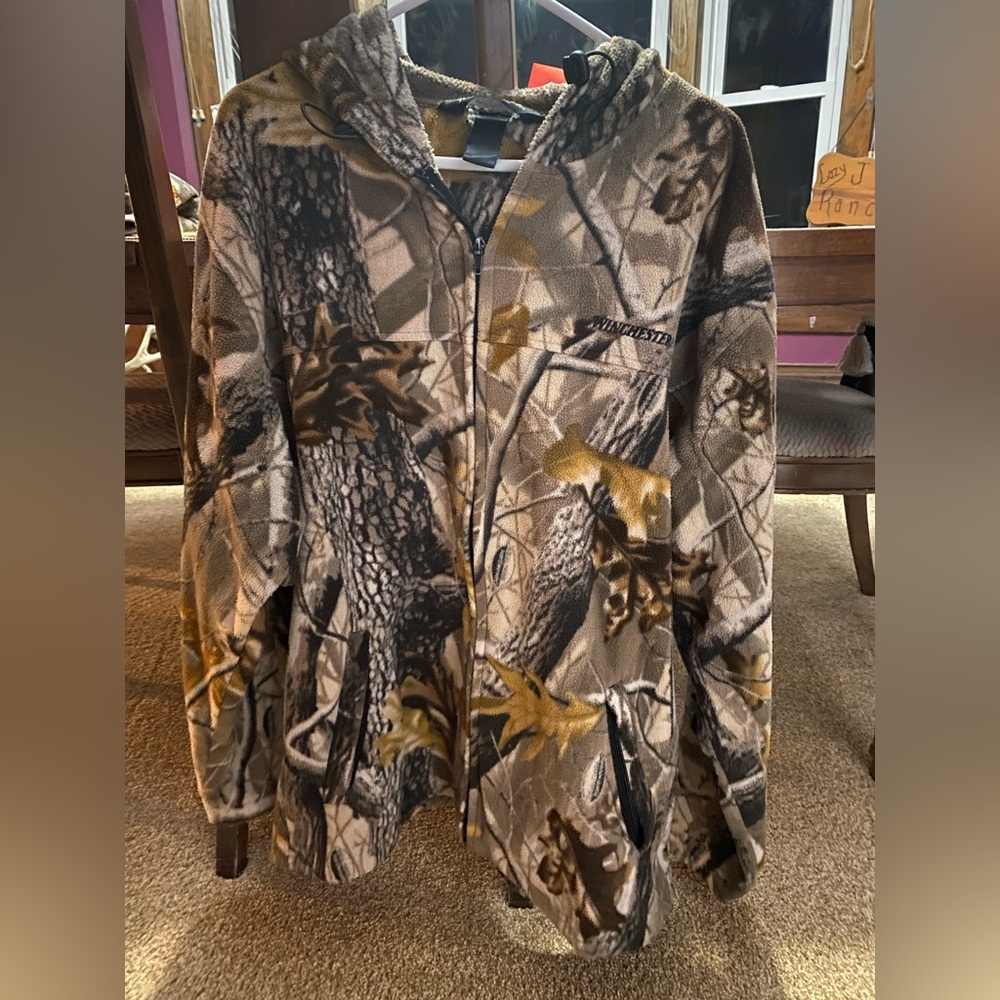 Men’s Winchester Full Zip Camo Hoodie XL
